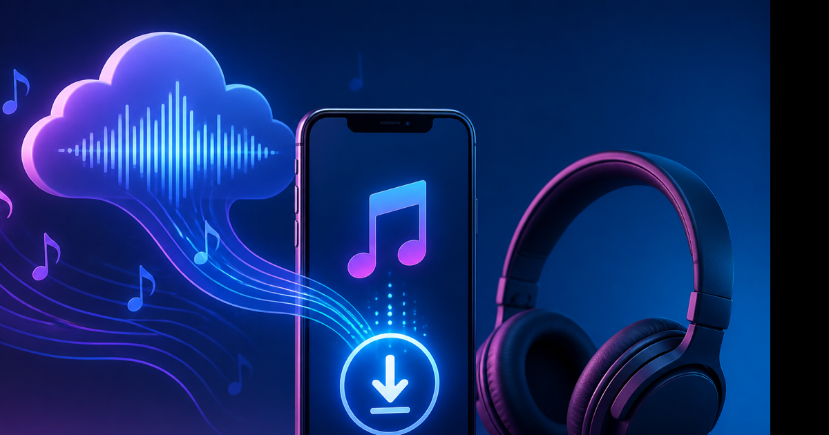 Download music from YouTube to your phone using mobile browser and Files app