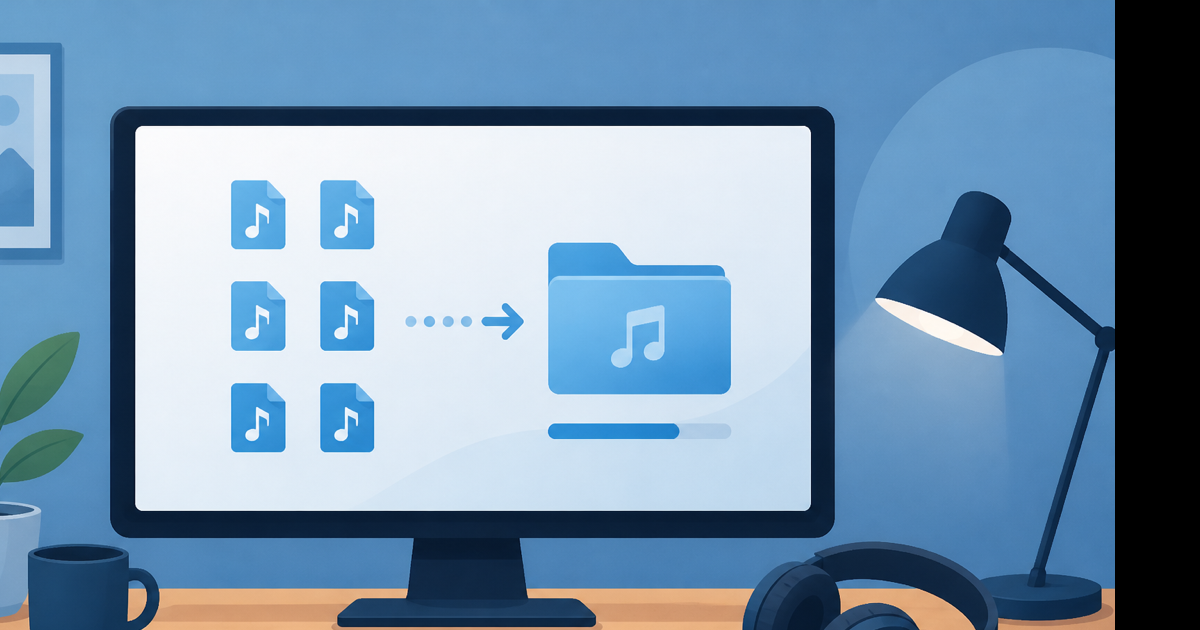 How to download music to my PC as MP3 files in Windows Downloads folder